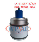 Capacitor cerâmico variável de alta tensão 20~1500pf 12KV CKTB1500/12/120 do vácuo