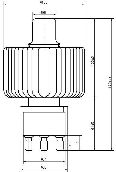 Limpe o tubo de elétrons FU3062F equivalente a 7T62R E3062C para o aquecimento do HF 5KW