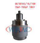 Capacitor cerâmico variável 15~750pf 10KV do vácuo CKTB750/10/100 de pequenas perdas